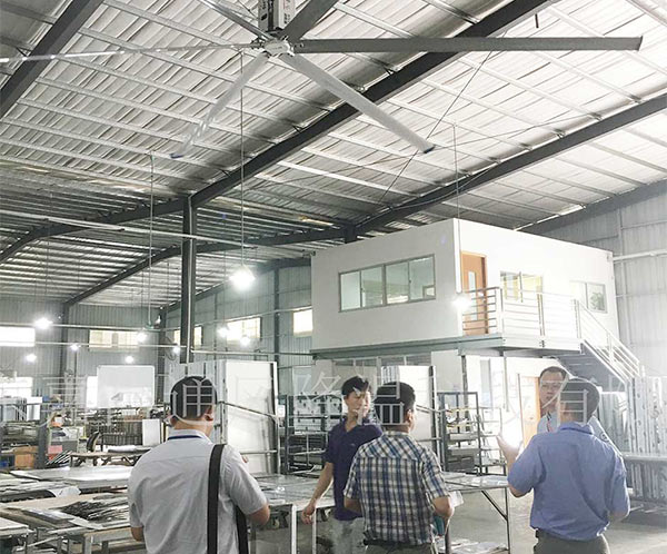 美科廠房車間節能工業大吊扇制冷案例